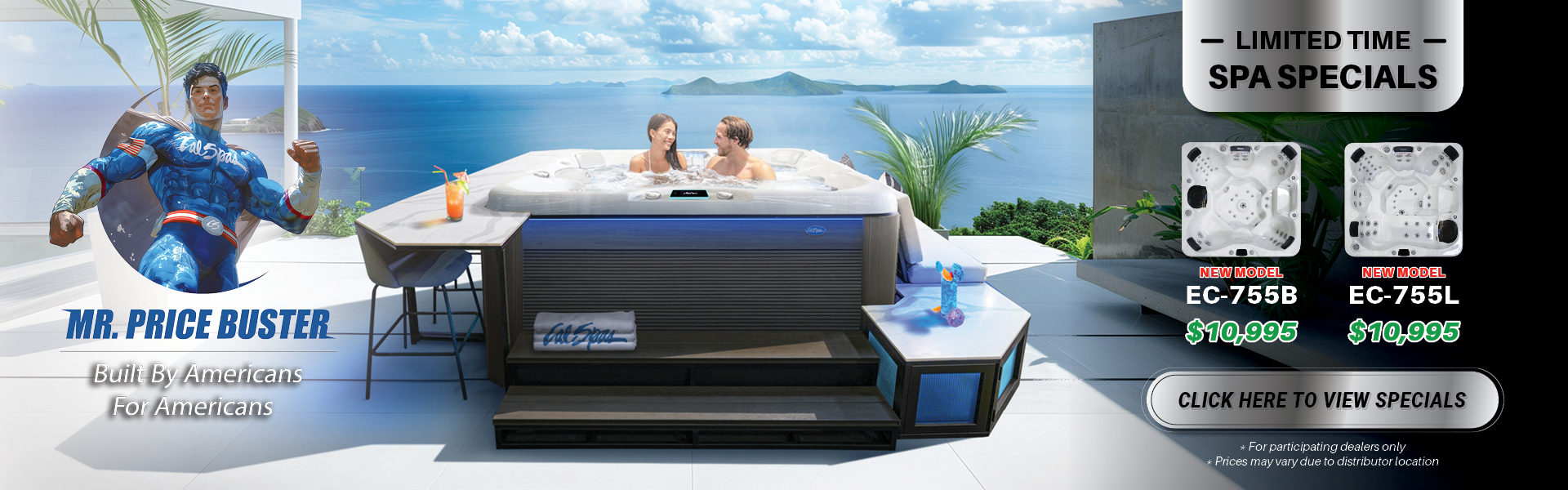 Calspas hot tub being used in a family setting - Newport Beach